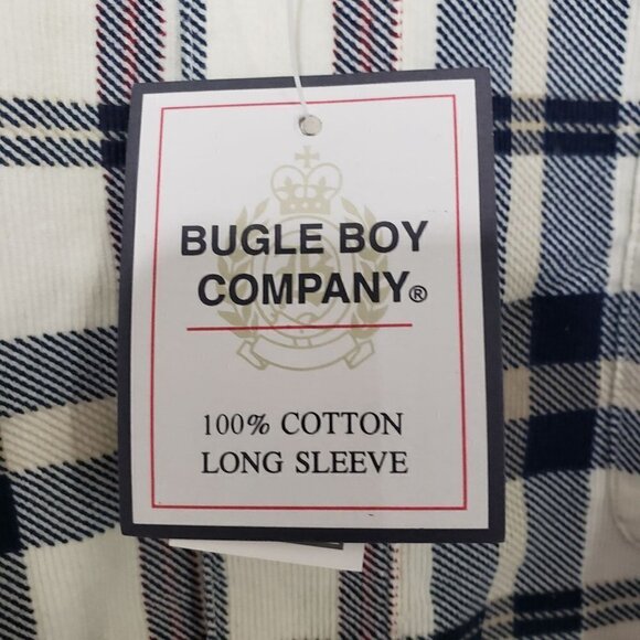 NEW Bugle Boy Plaid Shirt Vintage 100% Cotton Long Sleeve Button Down Mens XL - Picture 5 of 10